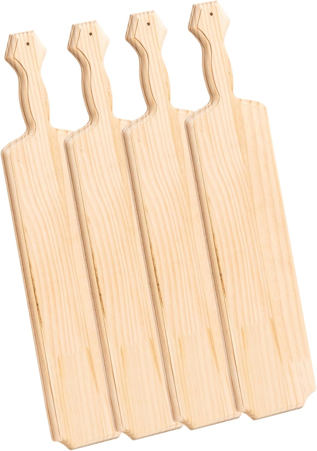 4Pcs 22inch Sorority Paddle - Greek Fraternity Paddle, Unfinished Wooden Frat Paddle, Solid Pine Wood Paddles